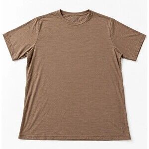 Ibex Journey Men's XXL Merino Wool Short Sleeve Crew Neck T-Shirt Clay